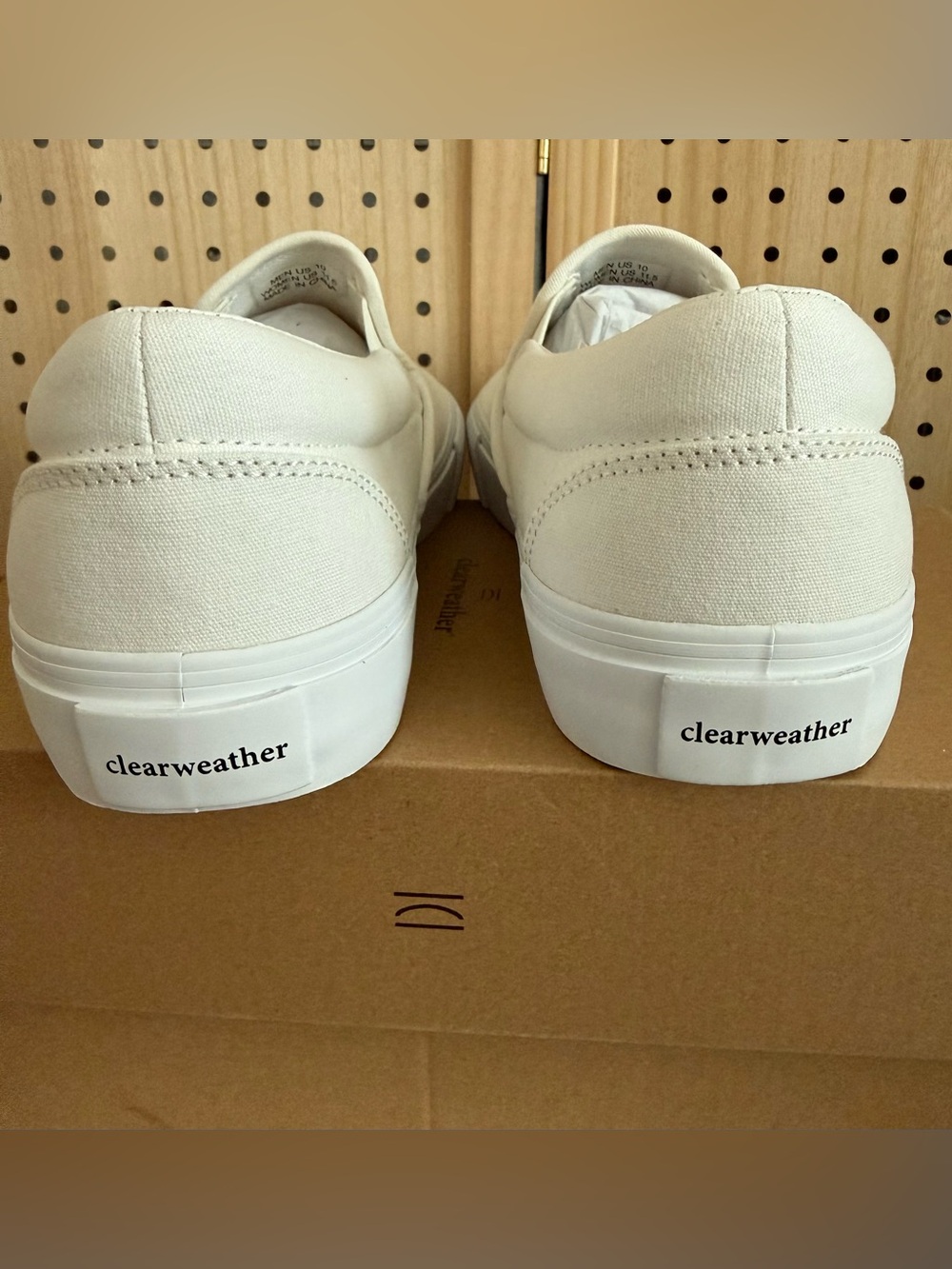 Men's Slip-On Canvas Loafers in Off-White - Picture 4 of 5